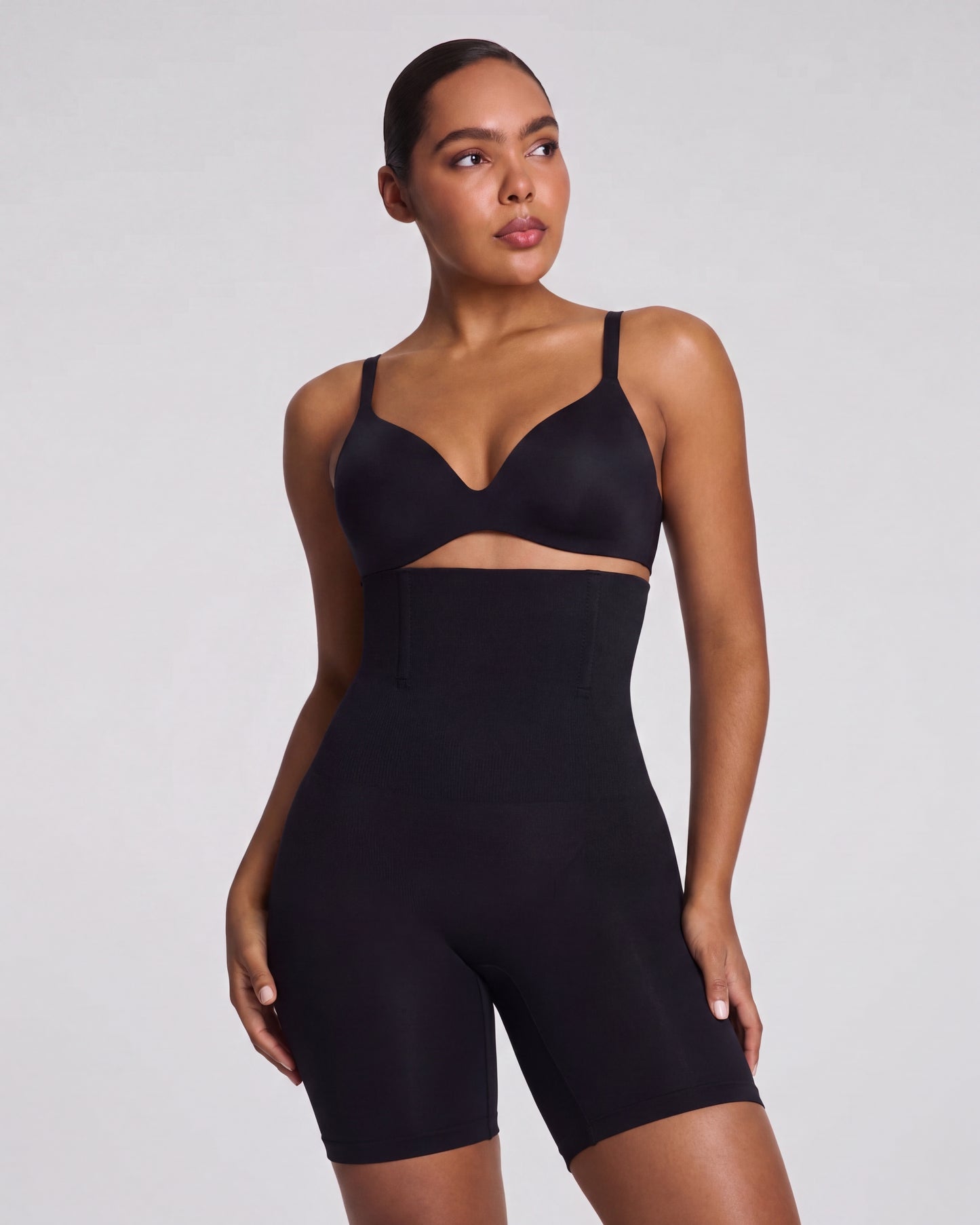 High-Waisted Mid-Thigh Suit