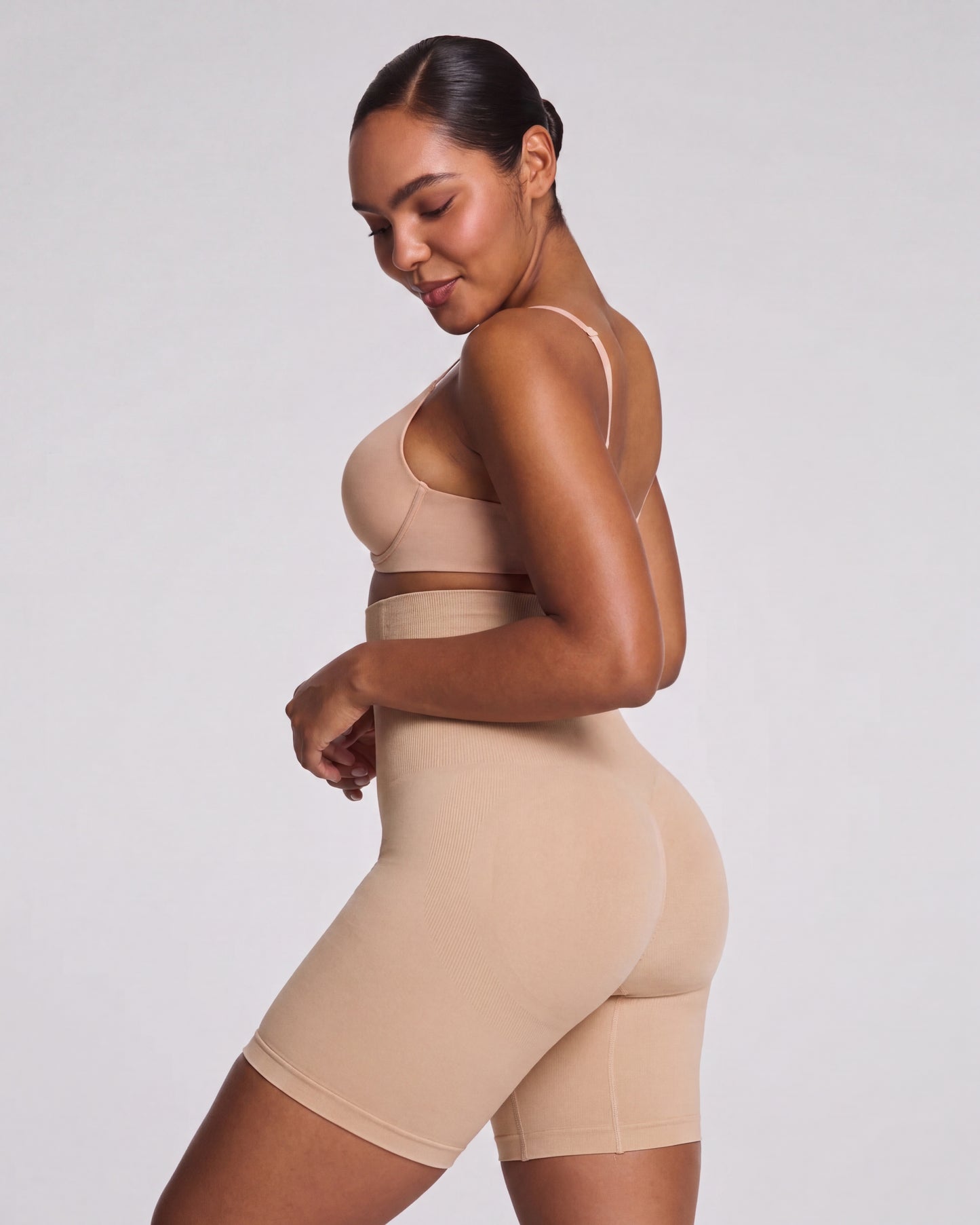 High-Waisted Mid-Thigh Suit