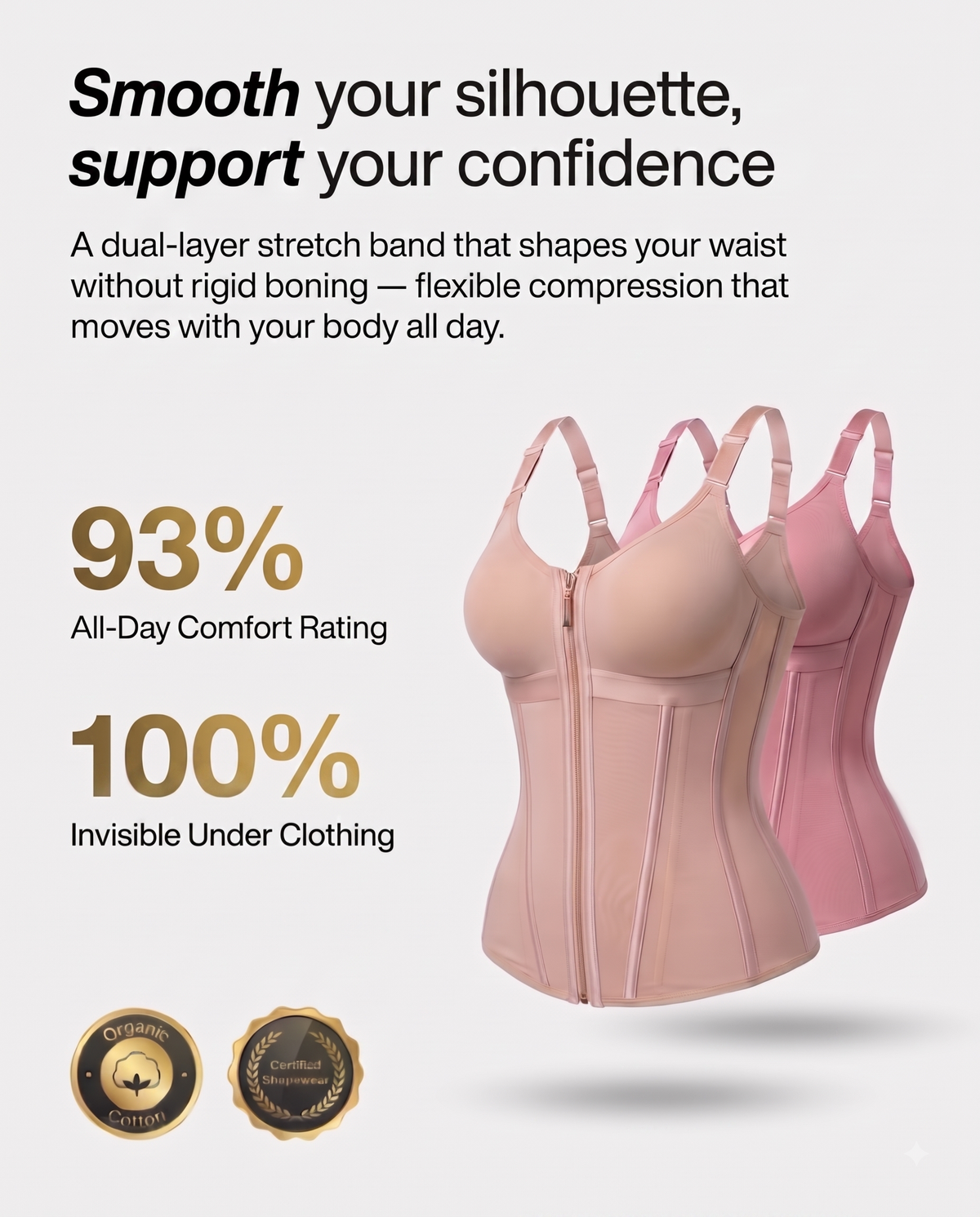 Shape Band - Waist Trainer with Built-In Bra