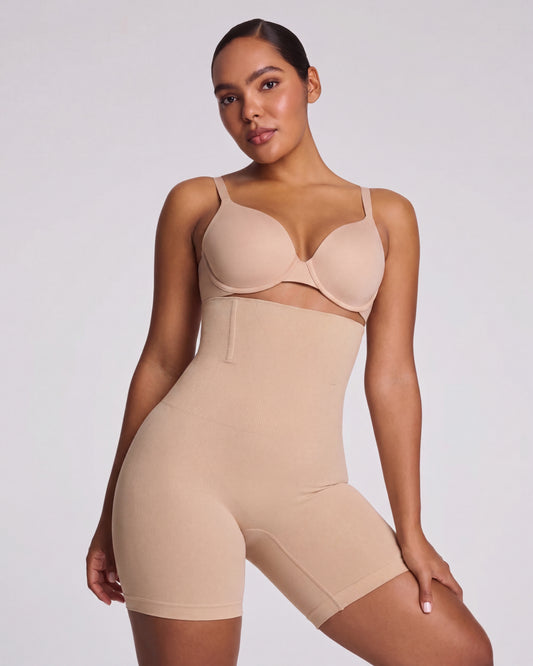 High-Waisted Mid-Thigh Suit