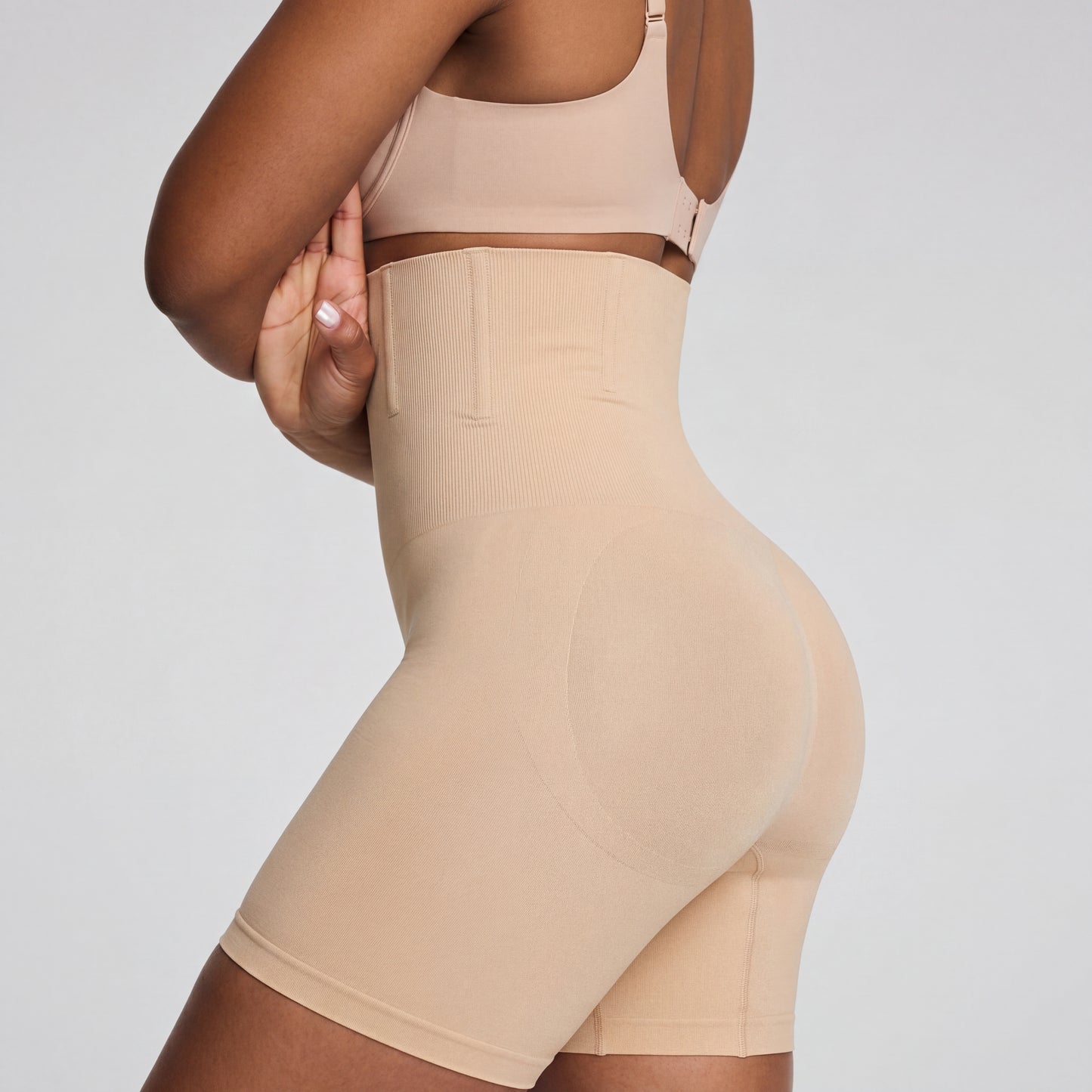 High-Waisted Mid-Thigh Suit